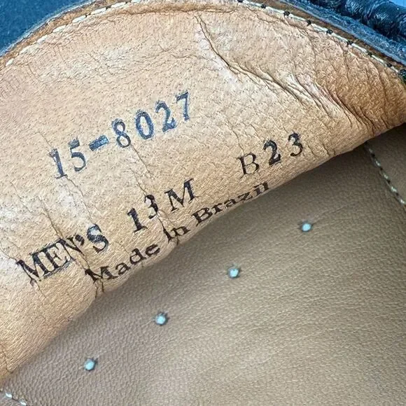 Johnston & Murphy Black Sheepskin Slip On Loafer shoes men’s size 13 New - Picture 9 of 10